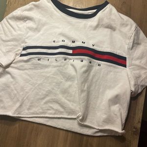 Authentic Tommy Hilfiger crop T shirt
